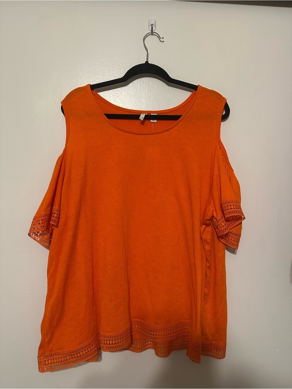 Catos Orange Lace Top